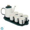Ceramic Tea Set With Tray