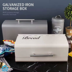 Countertop Bread Box – Bread Storage Organizer with Lid 7 Countertop Organizer