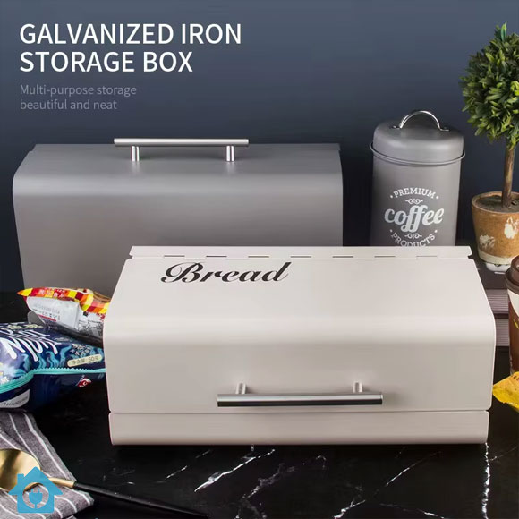 Countertop Bread Box – Bread Storage Organizer with Lid 3 Countertop Organizer