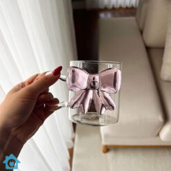 Creative Bow Glass Mug 300ml