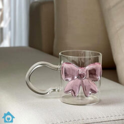 Creative Bow Glass Mug 300ml