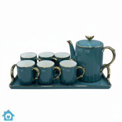 Emerald Grove Ceramic Tea Set 9 Pcs