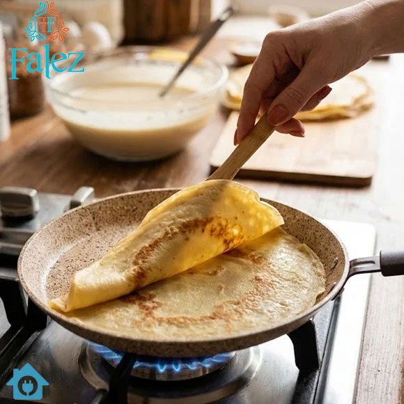 Falez Non-Stick Granite Crepe Pan 24cm – Premium Turkish Crepe Pan Made in Turkey 3 Falez Non-Stick Granite Crepe Pan 24cm