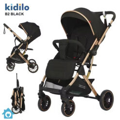 Kidilo Travel Stroller Easy Folding B2 – Lightweight Baby Pram with One-Hand Fold 7 Kidilo Travel Stroller Easy Folding B2