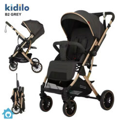 Kidilo Travel Stroller Easy Folding B2 – Lightweight Baby Pram with One-Hand Fold 9 Kidilo Travel Stroller Easy Folding B2