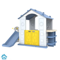 Kids Playhouse with Slide & Plants Rack