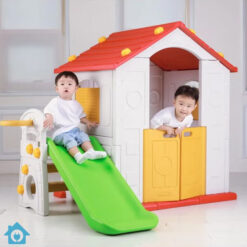 Kids Playhouse with Slide Table Chairs
