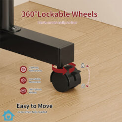 Metal Double Rod Clothes Rack with Shelves & Wheels