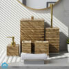 Modern Resin Made Bathroom Accessories Set
