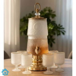 Premium Juice Dispenser with Set of 6 Glass