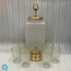 Premium Square Juice Dispenser with Set of 6 Glass
