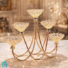 Regal Glow 5-Arm Crystal Candle Stand
