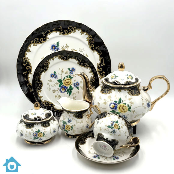 Royal Albert Style Tea Set A01-F – Elegant Bone China Tea Set 2 Royal Albert Style Tea Set