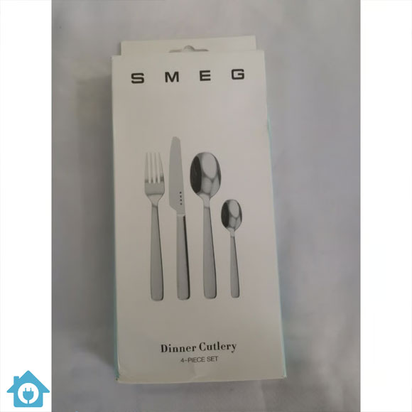 SMEG Stainless Steel 4 Piece Cutlery Set – European Style Premium Tableware (1 Set) 4 SMEG Stainless Steel 4 Piece Cutlery Set