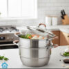 Stainless Steel 2-Layer Steamer Pot