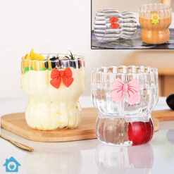 Striped Cocktail Bow Ice Tea Glass