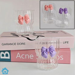 Striped Cocktail Bow Ice Tea Glass