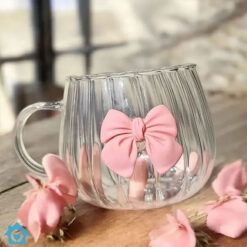 Striped Cocktail Bow Ice Tea Glass