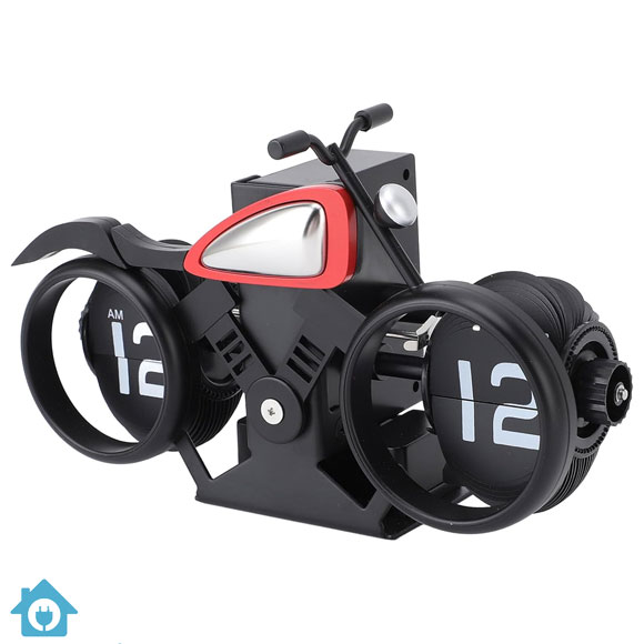 Unique Motorcycle Flip Clock – Retro Battery Powered Desk Clock for Home & Office 1 Unique Motorcycle Flip Clock