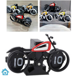 Unique Motorcycle Flip Clock – Retro Battery Powered Desk Clock for Home & Office 14 Unique Motorcycle Flip Clock