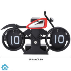 Unique Motorcycle Flip Clock – Retro Battery Powered Desk Clock for Home & Office 12 Unique Motorcycle Flip Clock