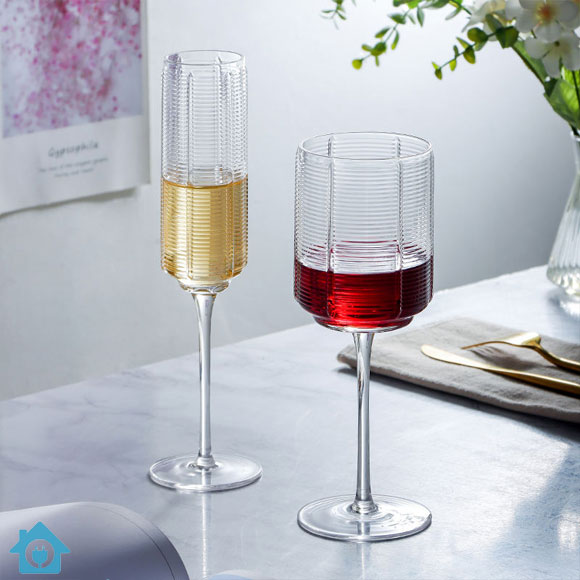 Vintage Hand Blown Crystal Cylinder Goblet Wine Glasses Set of 6 3 Vintage Hand Blown Crystal Cylinder Goblet Wine Glasses Set of 6