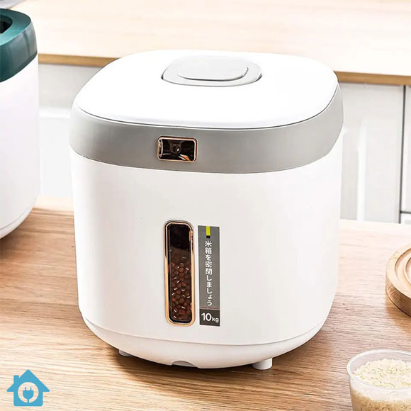 10kg Rice Storage Container – Airtight Kitchen Grain Storage Box 2 10kg Rice Storage Container