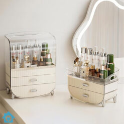 2 Layer Cosmetics Organizer Makeup Storage Box