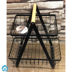 2-Tier Metal Countertop Fruit Basket