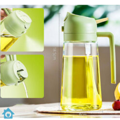 2 in 1 Glass Oil Spray Bottle Oil Dispenser 2 homegadgets.pk