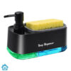 3 in 1 Countertop Sponge Holder with Dual Soap Pump