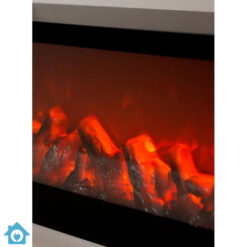 30 Inch Electric Fireplace with Realistic Flame Effect