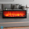 30 Inch Electric Fireplace with Realistic Flame Effect