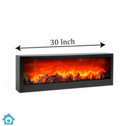 30 Inch Electric Fireplace with Realistic Flame Effect