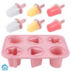 6 Cavity Silicone Popsicle Ice Maker Reusable Mold
