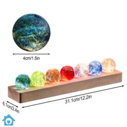 7 Colors Glass Crystal Ball Light with Wooden Base 4 homegadgets.pk