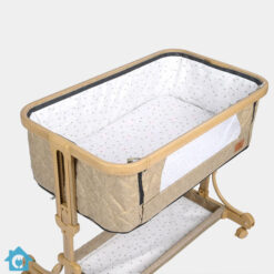 Bedside Baby Cot C2 with Swing Rods – Wheels & Adjustable Height – Premium Quality 11 Bedside Baby Cot C2 with Swing Rods