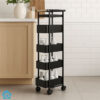 Binca 5-Tier Utility Trolley Black