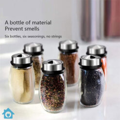 Buy Rotating Glass Spice Rack 6 Jars Set 160ml 9 Buy Rotating Glass Spice Rack 6 Jars Set 160ml