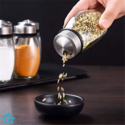 Buy Rotating Glass Spice Rack 6 Jars Set 160ml