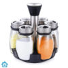 Buy Rotating Glass Spice Rack 6 Jars Set 160ml