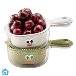 Cartoon Double Layer Drain Basket Set