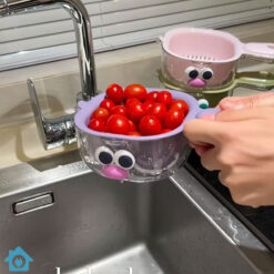 Cartoon Double Layer Drain Basket Set