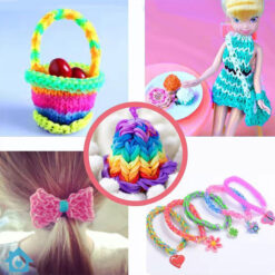 Colorful Loom Rubber Bands Bracelet Kit