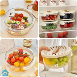 Drain Basket Keeper Fruit Colander Box