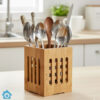 Durable Bamboo Spoon Holder – Chopstick Organizer