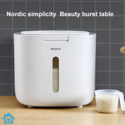 ECOCO Rice Storage Container Box Sealed Bucket 5kg 6 ECOCO Rice Storage Container Box Sealed Bucket 5kg