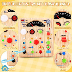 Educational LED Busy Board with Simulated Ammeter