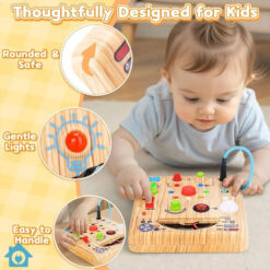 Educational LED Busy Board with Simulated Ammeter