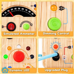 Educational LED Busy Board with Simulated Ammeter